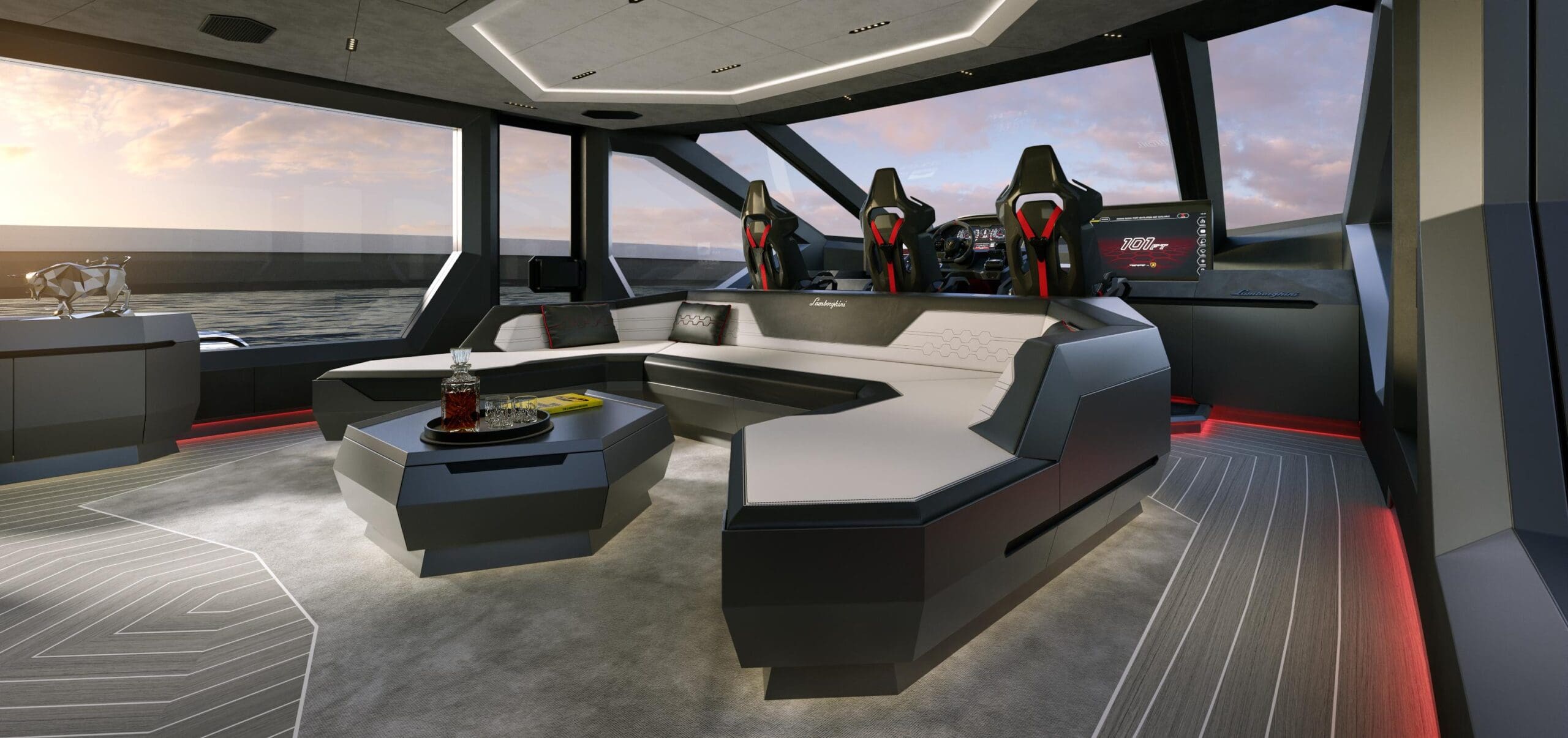 Lamborghini Yacht Tecnomar 101FT Cabin