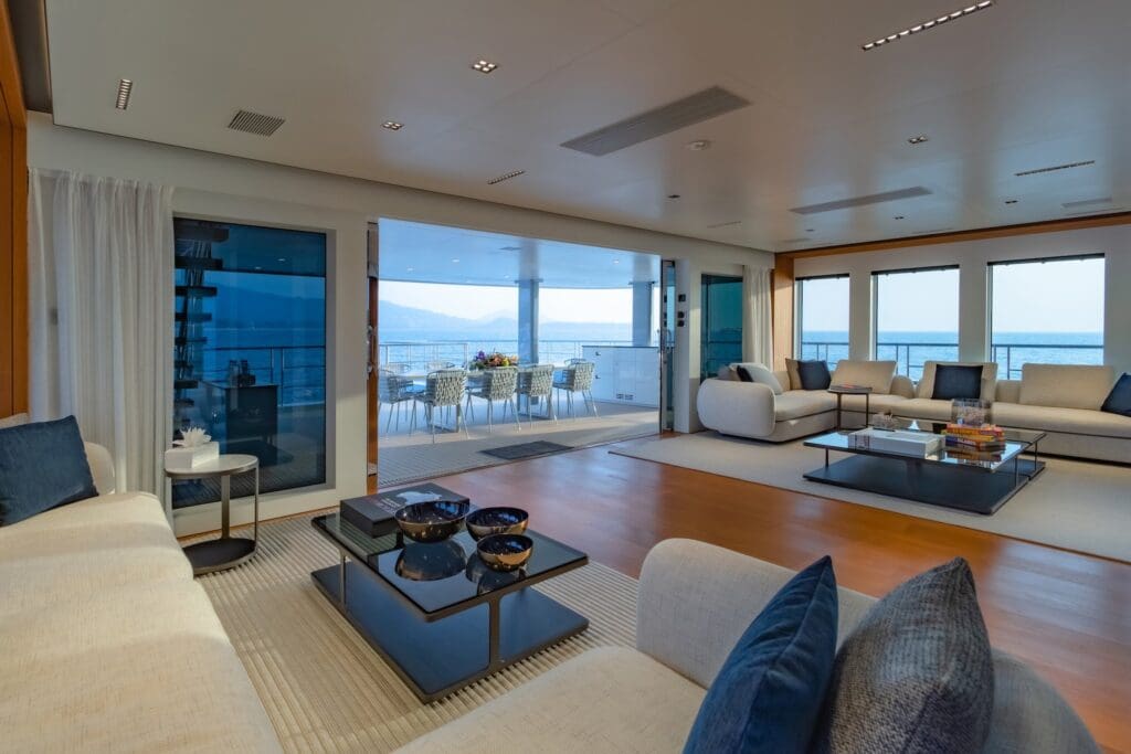 White Lotus Yacht Interior