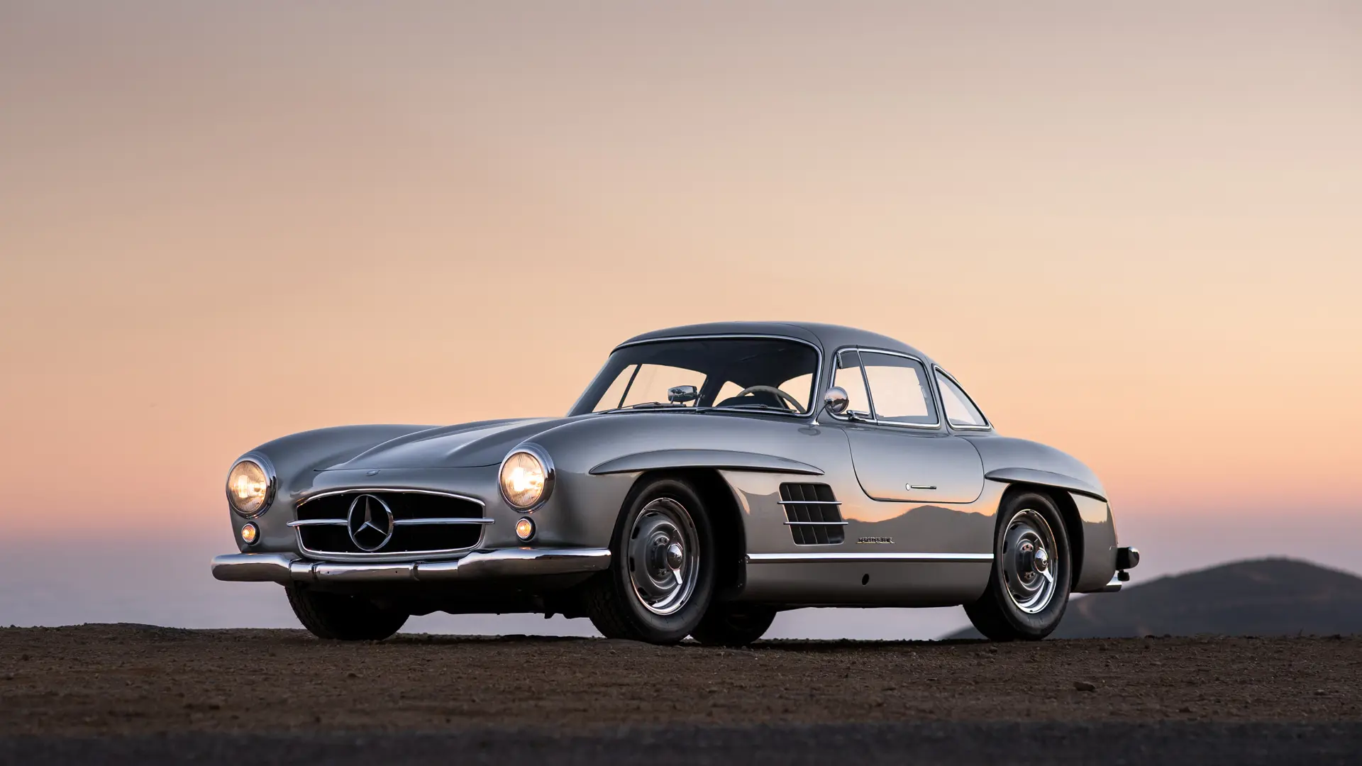 1955 Mercedes-Benz 300 SL Alloy Gullwing Sunset