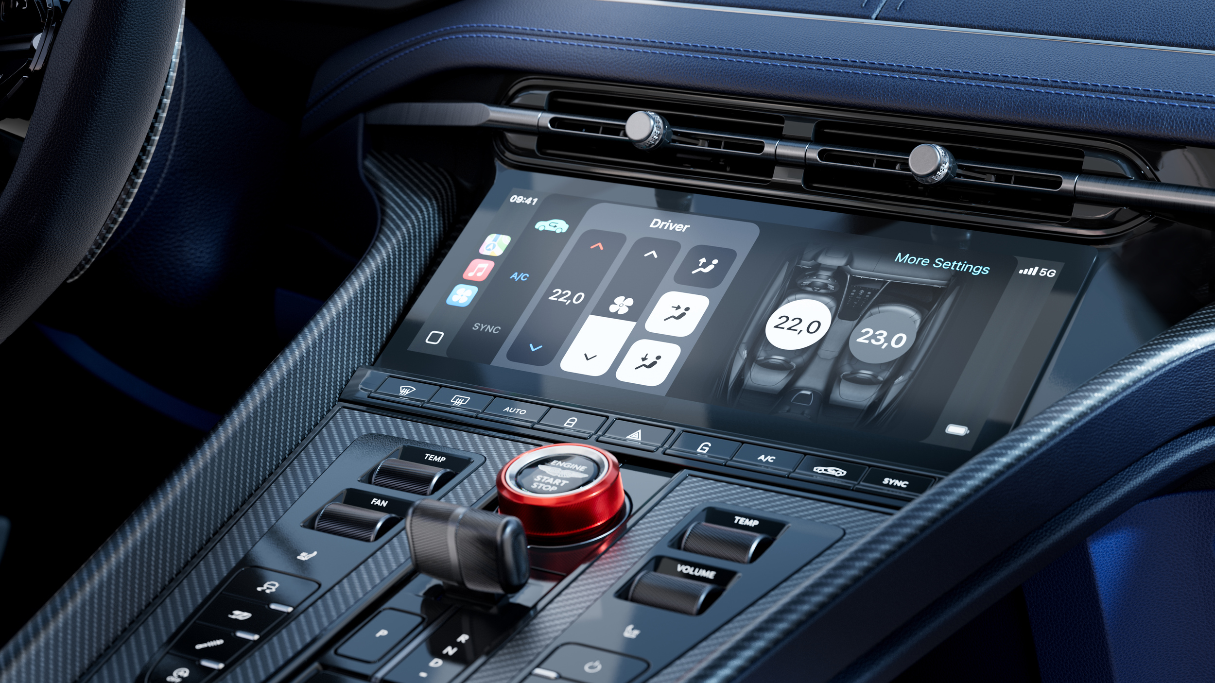 Aston Martin DB12 S Infotainment