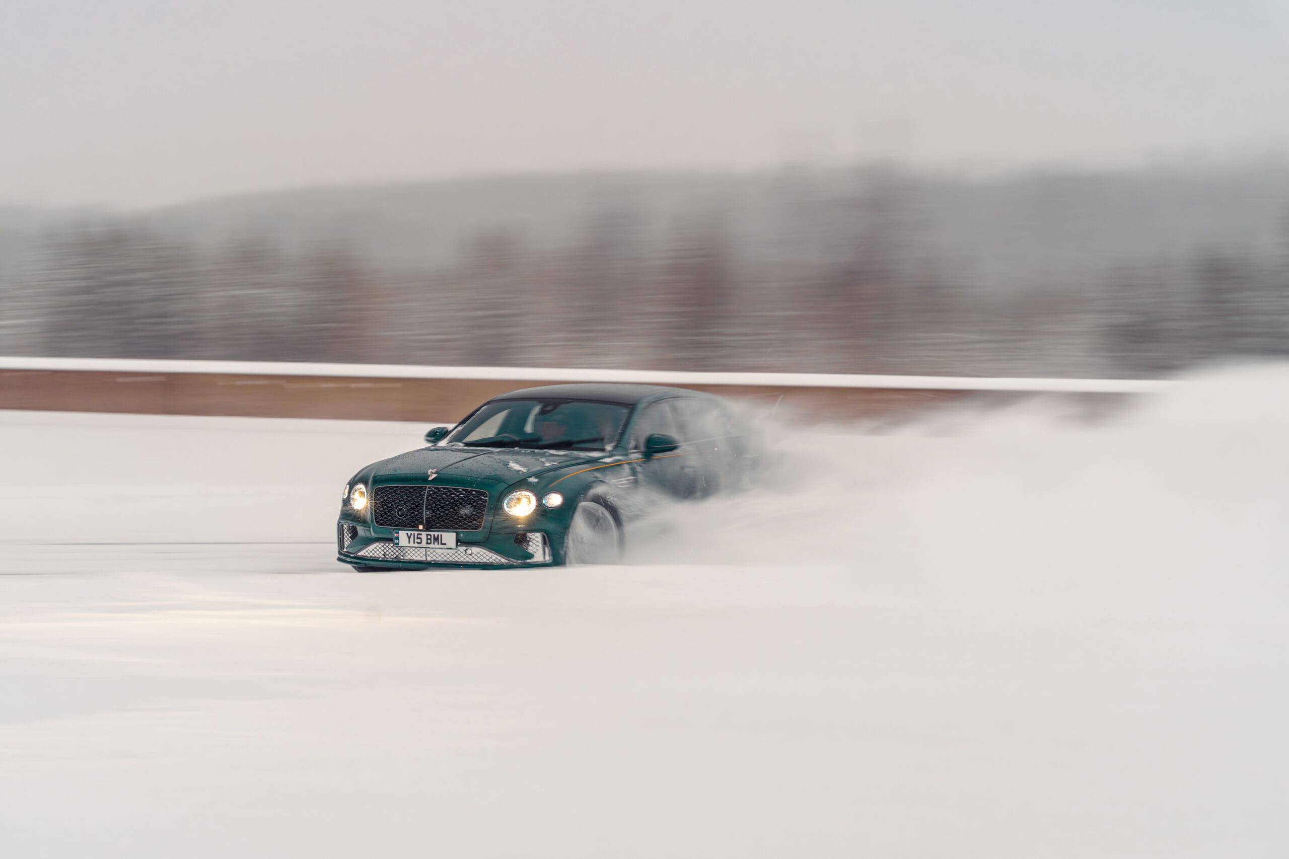 Bentley drifting ice racing