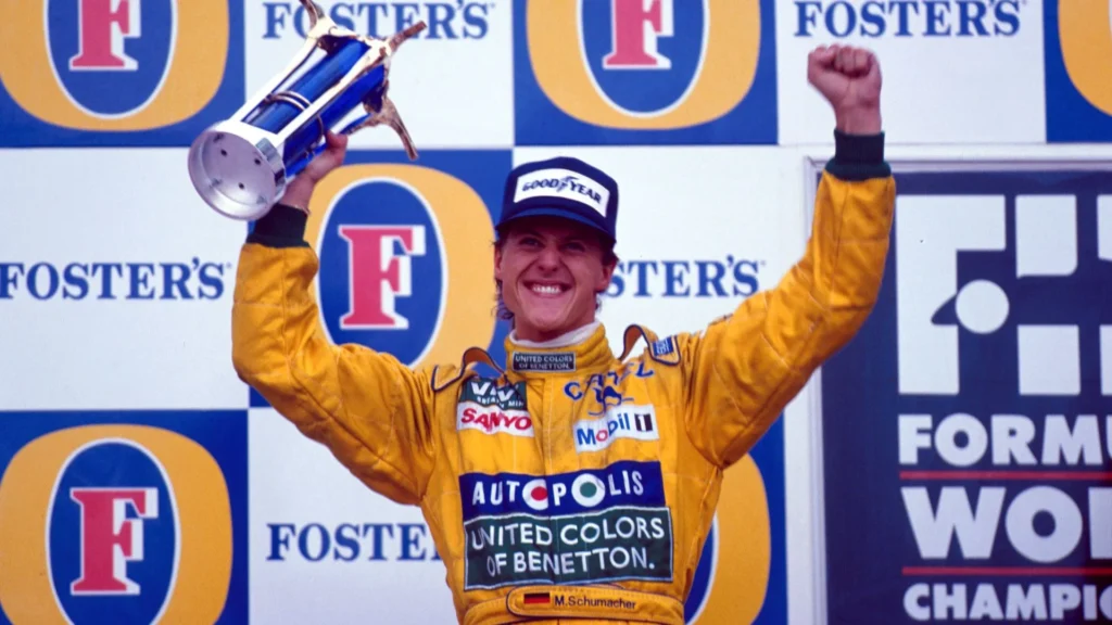 Michael Schumacher First Win Podium